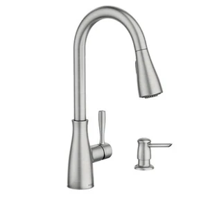 MOEN 87699SRS LUCIRA SPOT RESIS STAINLESS STEEL HIGH ARC PULLDOWN KITCHEN FAUCET - Picture 1 of 5
