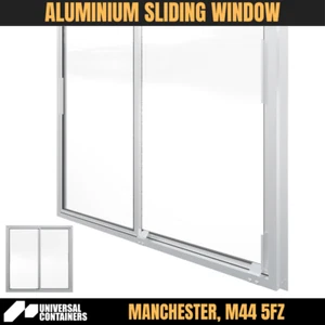 Aluminium Sliding Window - 945mm x 945mm x 75mm - Manchester, UK - Picture 1 of 7