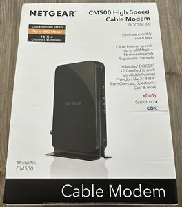 Netgear CM500 DOCSIS 3.0 High Speed Cable Modem (CM500-100NAS) - NEW - Picture 1 of 5