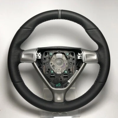 997 NAPA cuero acolchado grueso volante Porsche 987 Boxster gris anillo TP2 Foto 1 de 4