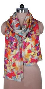 Nueva bufanda grande con estampado floral para mujer/dama primavera/verano - Imagen 1 de 2