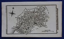 Original antique miniature county map GLOUCESTERSHIRE, Samuel Leigh, 1820-31