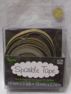 Darice Washi Crafting блестящая лента бескислотная ЖЕЛТАЯ 15 мм x 3 ярда 1 шт. - Изображение 1 из 3