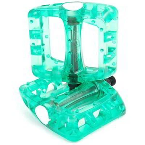 ODYSSEY BMX Twisted Pc Pedals Lime Clear - Picture 1 of 1