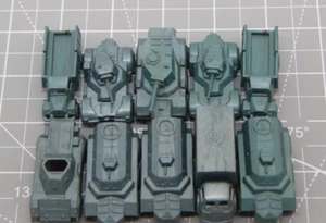 Vintage MPC Blue Plastic Military Vehicles Lot of 10 British Great Britain - Picture 1 of 3