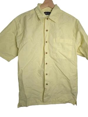 Camisa con botones de manga corta Faded Glory para hombre pequeña mezcla de algodón  Foto 1 de 4