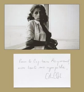 Catherine Millet - Femme de lettres - Carte dédicacée + Photo - 2001 - Foto 1 di 3