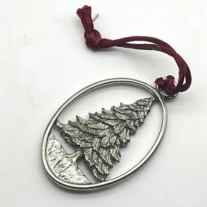 Vintage Etain Zinn Christmas Tree Ornament Stamped 1992 Seagull Pewter Canada - Picture 1 of 6