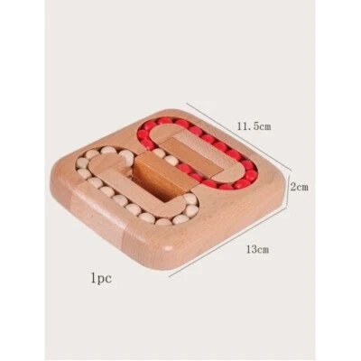 Wooden Ball Maze Puzzle Brain Trainer Stress Relief - Image 1 of 2