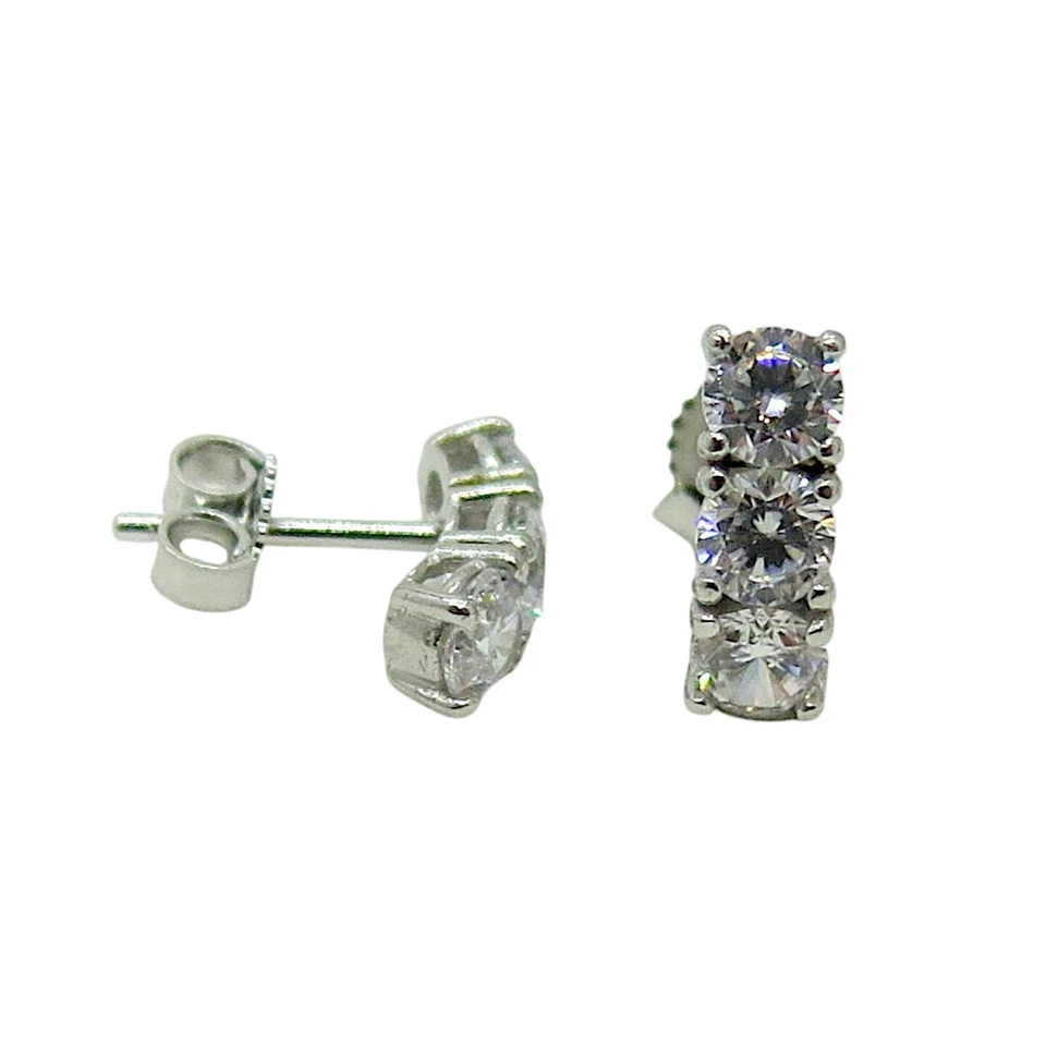 Orecchini trilogy in oro bianco 18 ct - Immagine 1 di 1