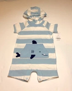 NWT Carter's Shark Romper size 9 months - Picture 1 of 4