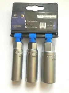 Toolzone Elite 3/8" Drive Thin Wall Spark Plug Socket 14mm 16mm 18mm SS242 - Picture 1 of 2