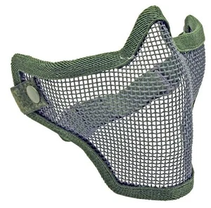 1G Strike Steel High Impact Adjustable Mesh Airsoft Half Mask Face Protector OD - Picture 1 of 1