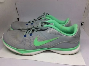 Nike Flex Supreme Grey/Green Size 8.5 Tennis Shoes Women’s - Picture 1 of 5