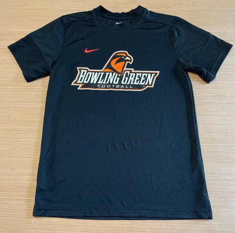 Mens Nike BGSU Bowling Green St. Falcons Football T-Shirt Size Adult Small Black Cover