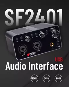 Simplefly SF2401 Digital Dual-Channel 24bit/192kHz AD/DA Converter w/ USB-C - Picture 1 of 14
