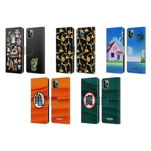 OFFICIAL DRAGON BALL ICONIC LEATHER BOOK WALLET CASE FOR APPLE iPHONE PHONES - Picture 1 of 11