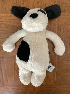 Jellycat Medium Bashful Black And Cream Puppy New With Tags - Picture 1 of 4