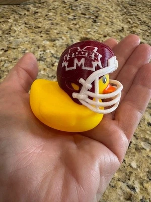 Cascos de goma impresos en 3D de la NCAA Alabama Auburn Tennessee Ole Miss Estado de Estados Unidos Foto 1 de 4