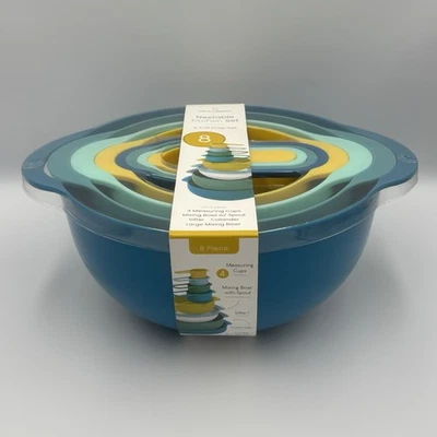 Home Collection Anidable 4 Tazas Medidoras Mezclador Tamiz Colador Set Preparación Foto 1 de 4