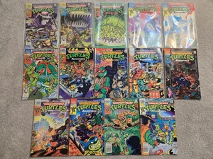 Lot Vintage Archie Teenage Mutant Ninja Turtles TMNT Comics 1-16 (Missing 8, 15) - Picture 1 of 8