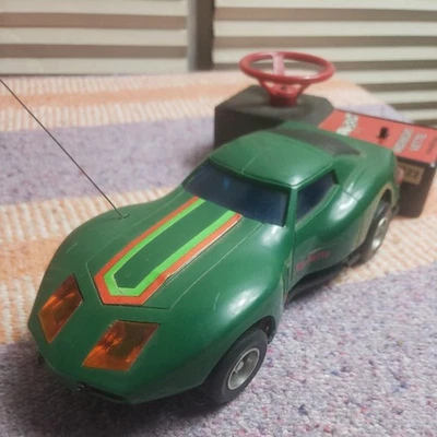 Vintage 1978 Power Command  Radio Controlled Green The Vette George Bariss READ - Image 1 of 4