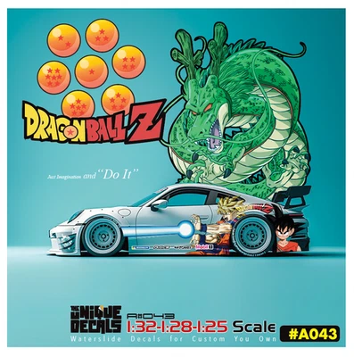 Anime Racing Water Slide Decal White Toner 1/28 1/25 1/32 RC Model Diecast #A043 - Image 1 of 4