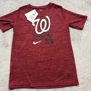 The Nike Tee Washington Nationals MLB Youth Jungen L 14/16 Dri-Fit Performance rot - Bild 1 von 7