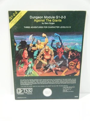 Módulo DUNGEONS & DRAGONS G1-2-3 Against The Giants - TSR #9058 - Original 1981 - Imagem 1 de 4