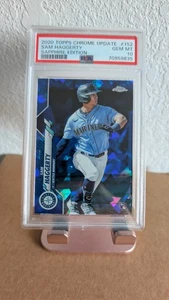 2020 Topps Chrome Update Sapphire Edition Sam Haggerty Rookie PSA 10 GEM MINT  - Picture 1 of 3
