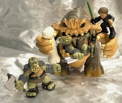 Rancor 2008~2004 Gamorrean Guards~Jedi Luke Star Wars Galactic Heroes ToysRUs Ex Foto 1 de 4