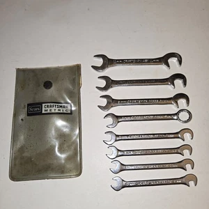 Craftsman 8 Piece Open End Ignition Wrench Set 9 4308 Metric 5mm-11mm Sears USA - Picture 1 of 11