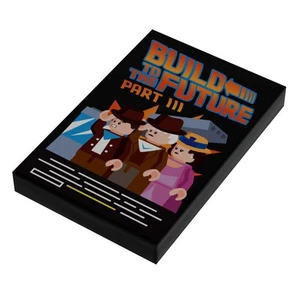 Build to the Future Part III Movie Cover (2x3 Tile) - B3 Customs - Picture 1 of 1