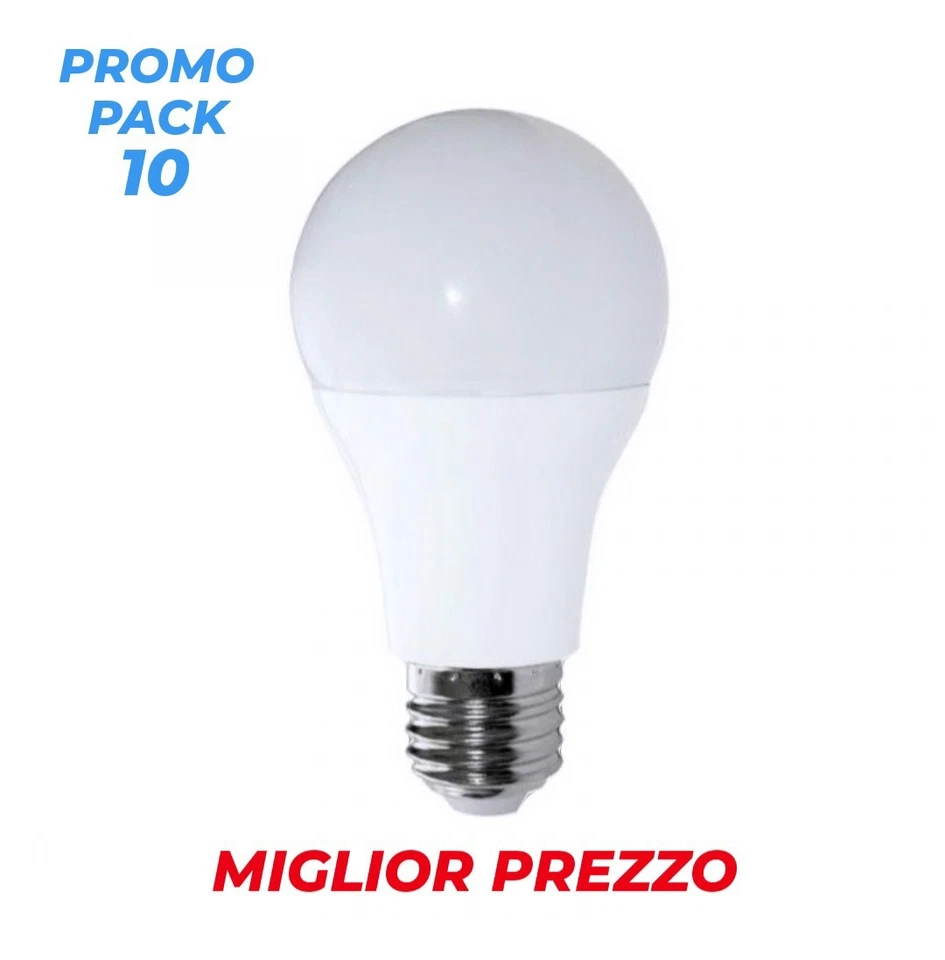 10 Lampadine Lampada Led E27 da 15W Luce Fredda 6500K Globo Risparmio Resa 100w - Immagine 1 di 2