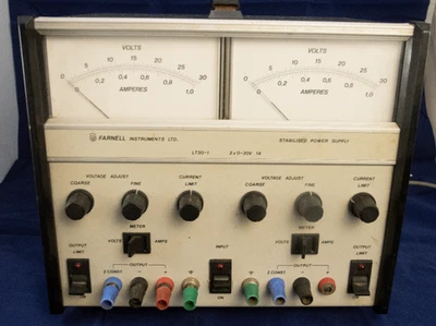 Farnell LT30-1 Twin Output Linear Bench Power Supply – Dual 0–30V 1A CV/CC - Image 1 of 4