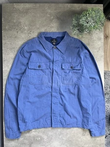 Nigel Cabourn Blau Doppeltasche Herren Militär Hemd Größe 52 Vintage - Bild 1 von 10