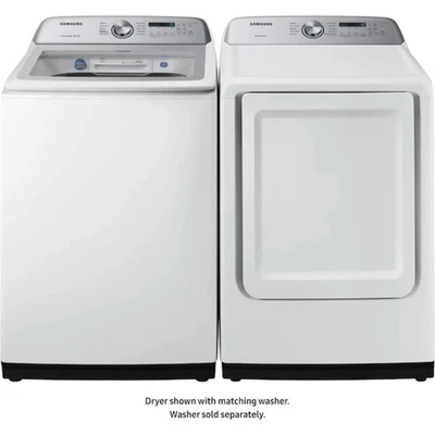 Samsung WA50R5200AW Top Load Washer/DVE50R5200W 27 Inch Electric Dryer - Image 1 of 4