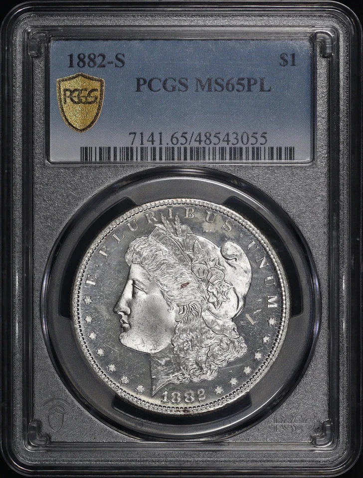 1882-S Morgan Dollar PCGS MS-65 PL - Looks DMPL! - Image 1 of 2