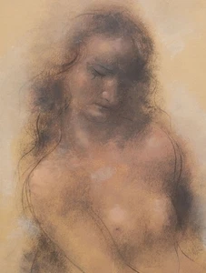 Willi Schmid Frauenakt akt Münchener Secession Kunst Tegernsee Unikat Pastell - Picture 1 of 3