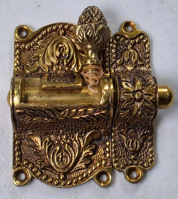 Hebilla de perno de pestillo de puerta de latón vintage deslizante Foto 1 de 4