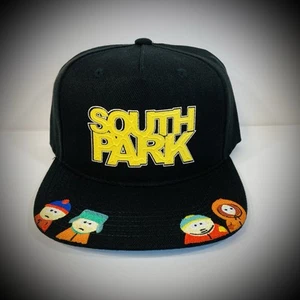 New SOUTH PARK SNAPBACK HAT black yellow flat bill Comedy Central ADULT OSFM men - Picture 1 of 9