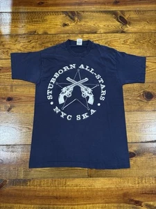 Vintage 90s Stubborn All Stars Tee NYC SKA Band Rare Single Stitch L Pistols - Bild 1 von 8