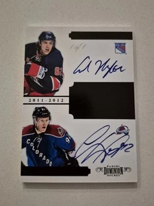 2011-12 Dominion Pen Pals Gabriel Landeskog/Carl Haglin TRUE 1 Of 1 RC Auto - Picture 1 of 2