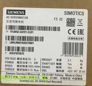 Nuevo servomotor 1FL6052-2AF21-2LB1 sellado de fábrica entrega rápida - Imagen 1 de 3