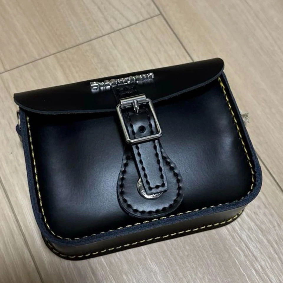 Dr. Martens 5 in. Satchel Bag Black KIEV Smooth Leather mini AD105001 Authentic