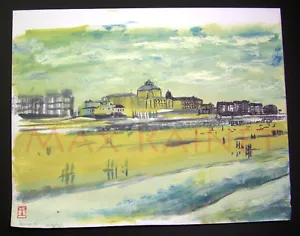 Angeboten = C PETERSON = KUNST ÖLGEMÄLDE = Cote de Mer FRANKREICH Strand IMPRESSIONIST - Bild 1 von 12