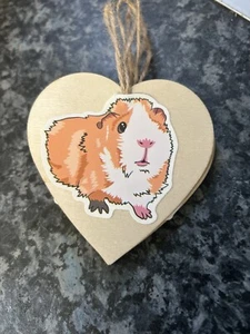 Guinea Pig Heart Wall Plaque - Picture 1 of 1