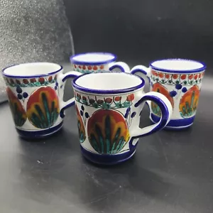Juego (4) Tazas de café sicilianas Arte d' Italia pintadas a mano cerámica 10 oz nuevas - Imagen 1 de 11