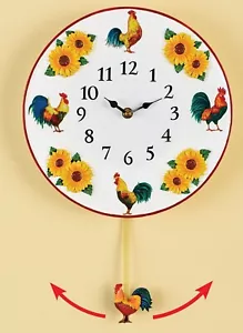 Orologio da parete in resina e ceramica con pendolo (aprile 10") GALLI E GIRASOLI COUNTRY, CE - Foto 1 di 15