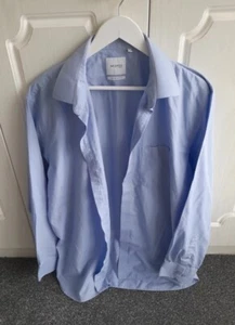 Skopes Mens Shirt Regular Fit Size 17.5 Blue Long Sleeve - Picture 1 of 4